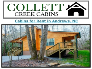 Cabins for Rent Andrews NC