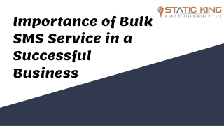 Importance of Bulk SMS Service in a Successful Business