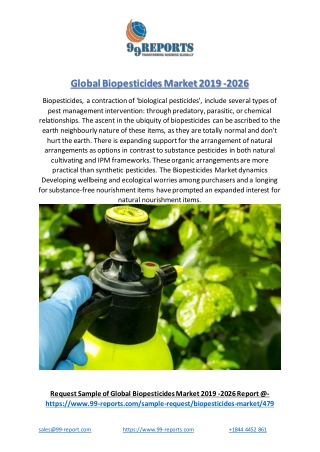 Global Biopesticides Market 2019 -2026