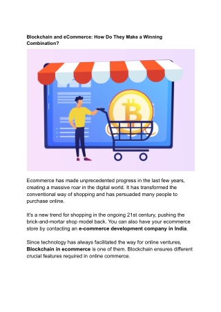 Blockchain and eCommerce: How Do They Make a Winning Combination?