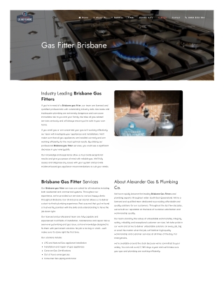 Gas Fitter Brisbane