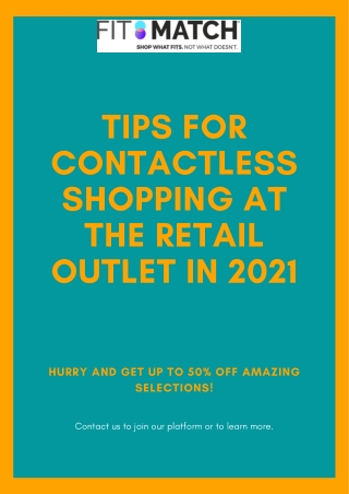 Tips for Contactless Shopping At The Retail Outlet In 2021