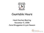 Countable Hours