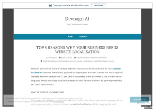 TOP 5 REASONS WHY YOUR BUSINESS NEEDS WEBSITE LOCALISATION