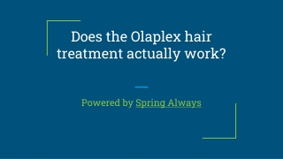 Does the Olaplex Hair Treatment actually Work