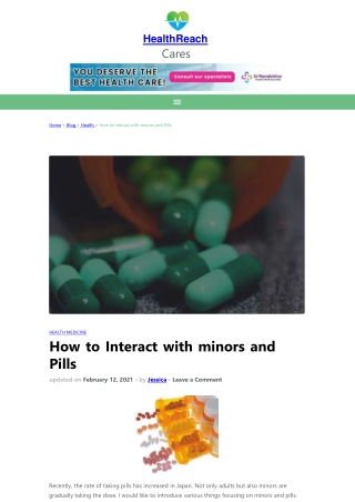 How to Interact with minors using birth control pills - Healthreachcares.org