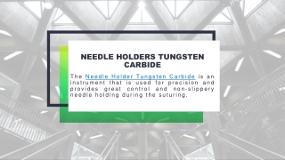 Needle Holders Tungsten Carbide