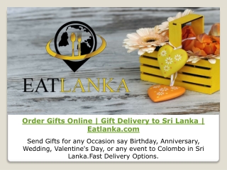 Order Gifts Online | Gift Delivery to Sri Lanka | Eatlanka.com