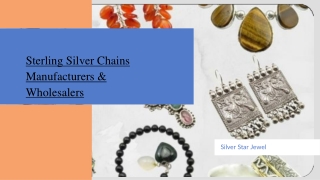 Sterling Silver Chains Manufacturers & Wholesalers