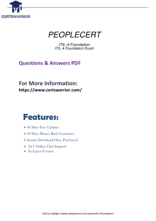 ITIL-4-Foundation Save Your Career Using Only Valid Exam Dumps