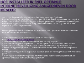 Contact Mcafee Nederland Hier vindt u hulp voor uw computer