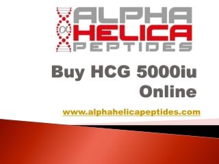 Buy HCG 5000iu Online - Alpha Helica Peptides