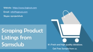 Scraping Product Listings from Samsclub