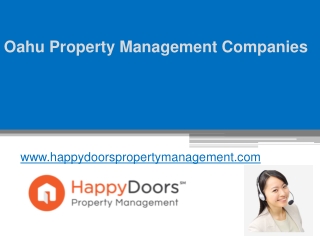 Oahu Property Management Companies - www.happydoorspropertymanagement.com