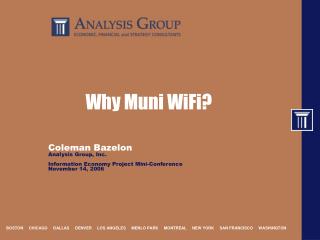 Why Muni WiFi?