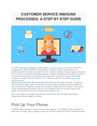 CUSTOMER SERVICE INBOUND PROCESSES: A STEP BY STEP GUIDE