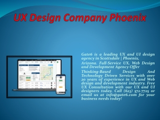 UX Design Company Phoenix