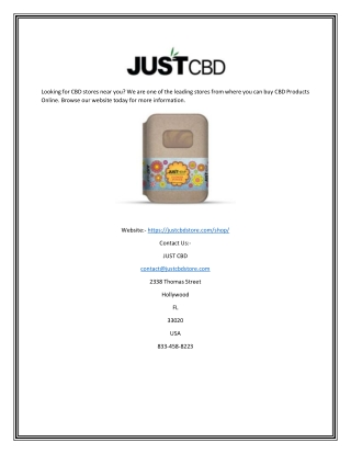 Just CBD | Justcbdstore.com