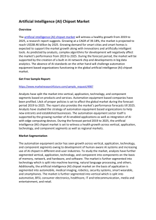 Artificial Intelligence ( AI) Chipset Market