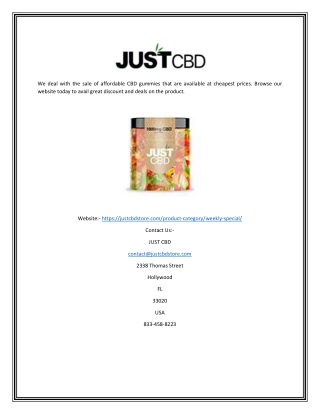 Cheap CBD Gummies | Justcbdstore.com