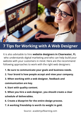 7 Tips for Working with A Web Designer