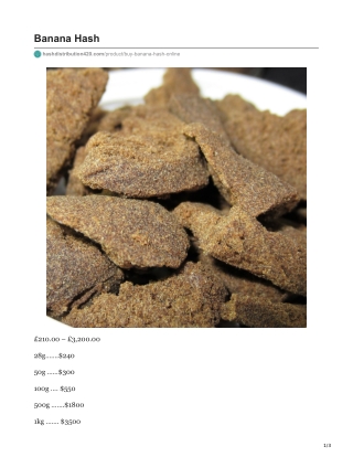Banana Hash