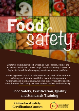 Food Safety Certification