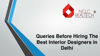 Queries Before Hiring The Best Interior Designers in Delhi