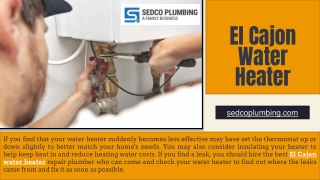 El Cajon Water Heater