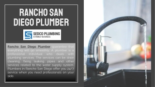 Rancho San Diego Plumber