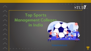 Top sports management colleges in India