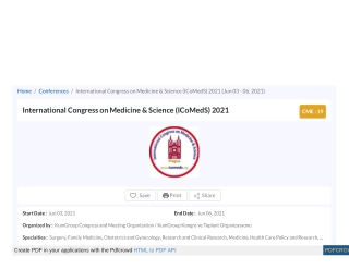 ICoMedS Virtual Congress