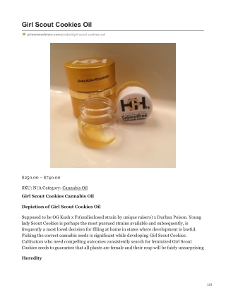 Girl Scout Cookies Oil