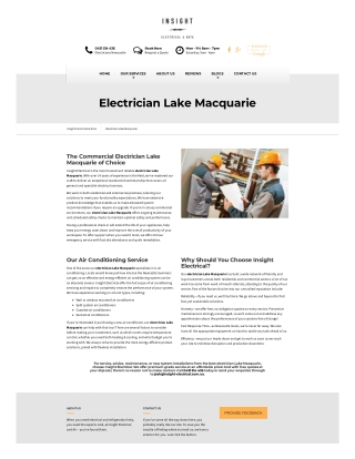 Electrician lake macquarie