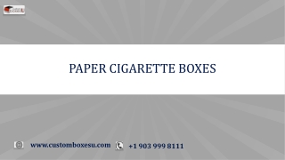 Paper cigarette boxes and Point of Sale Material in USA