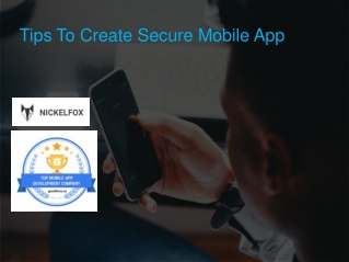 Tips To Create Secure Mobile App