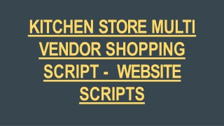 Machinery Store Multi Vendor Shopping Script - WEBSITE SCRIPTS