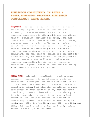 Admission Consultancy in Patna,Admission Provider,admission consultancy Bihar.