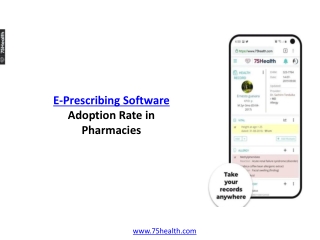 E-Prescribing Software Adoption Rate in Pharmacies