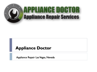 Get All Appliance Repair In Las Vegas Service