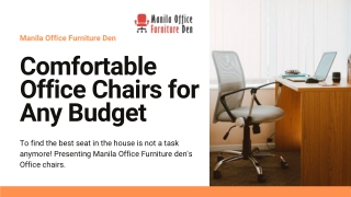 Comfortable Executive Office Chairs for Any Budget