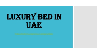 Luxury Bed in UAE