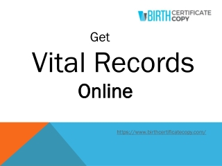 Get Vital Records Online | USA