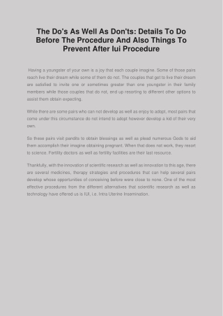 IUI COST IN INDIA