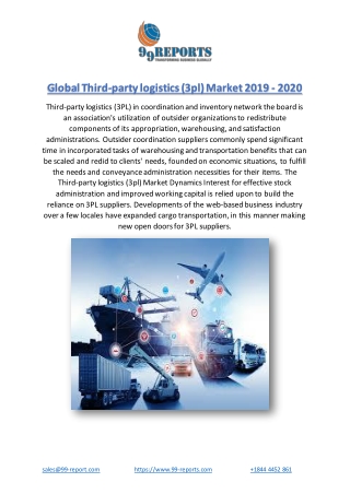Global Third-party logistics (3pl) Market 2019 - 2020