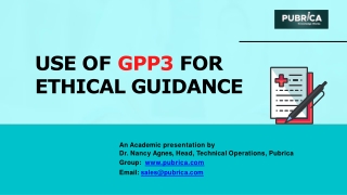 Use of GPP3 for ethical guidance – Pubrica