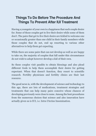IUI is a type of AI treatmen.