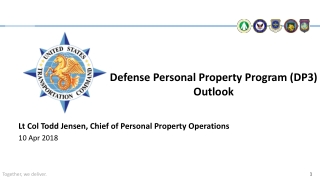 Defense Personal Property Program (DP3) Outlook