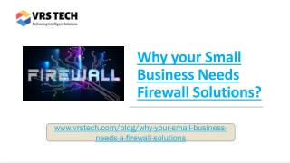 Firewall Solutions for Small Business