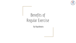 6 Benefits of regular exercise